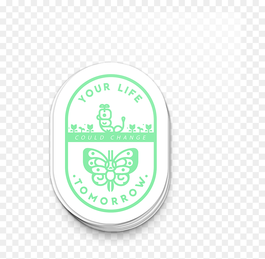 Image Of Caterpie & Butterfree Sticker - Emblem, HD Png Download - caterpie png