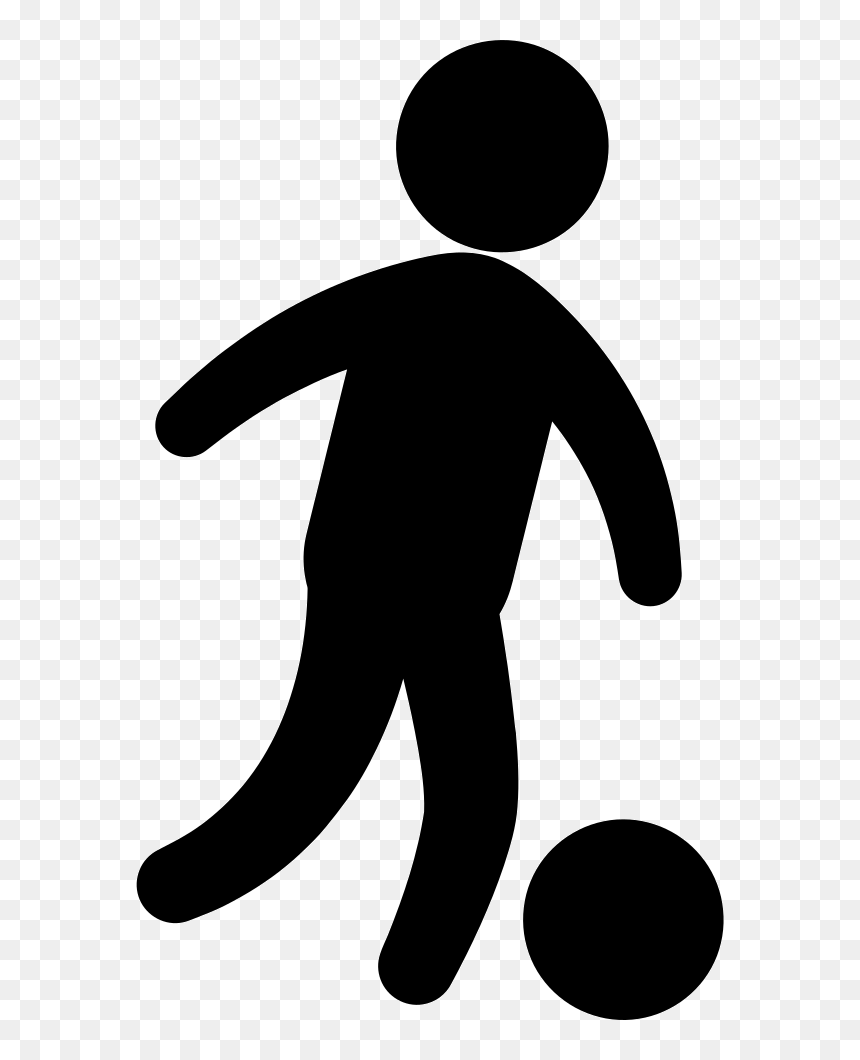 Boy Silhouette Playing Soccer - Icono Niño Png Gris, Transparent Png - boy silhouette png