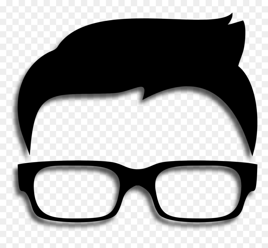 Hipster Boy Silhouette Icon With Drop Shadow - Im Trying Very Hard Not To Connect, HD Png Download - boy silhouette png