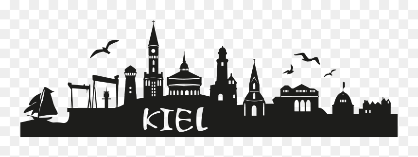Kiel Skyline Silhouette Logo - Kiel Silhouette, HD Png Download - philadelphia skyline silhouette png