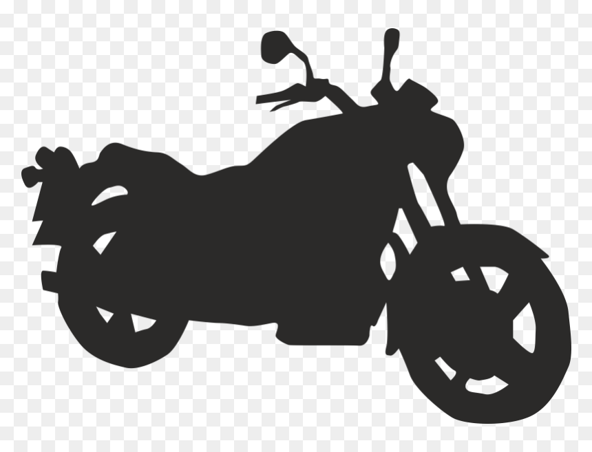 Motorcycle Silhouette Clip Art - Motorcycle Silhouette Clipart, HD Png Download - motorcycle silhouette png