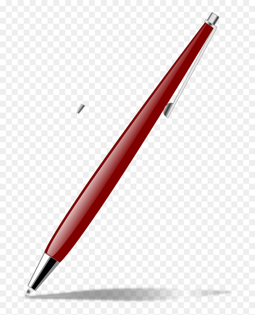 Red Glossy Pen Svg Clip Arts - Drawing Pencil, HD Png Download - red pen png