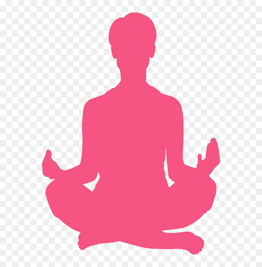 Meditation Stikr, HD Png Download - yoga silhouette png