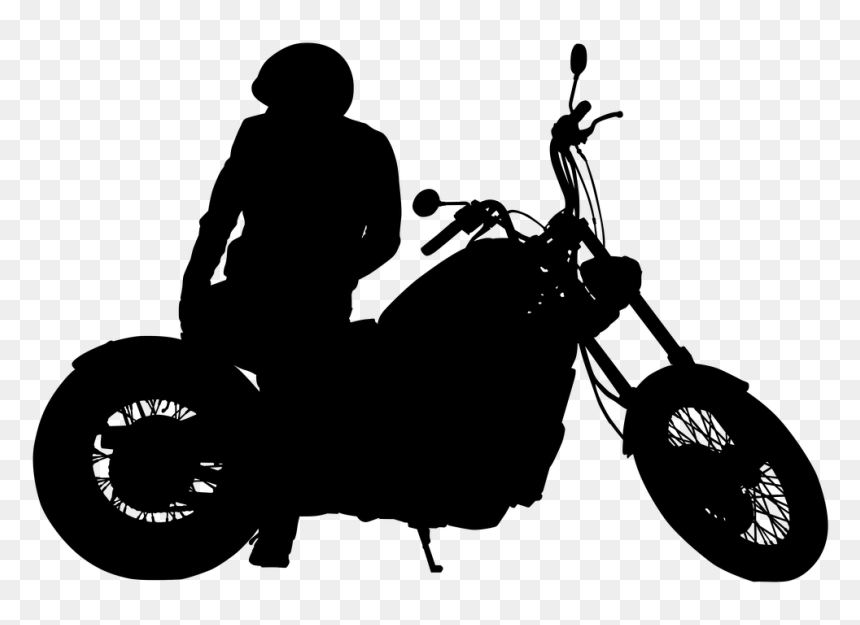 Bikers Dp For Whatsapp, HD Png Download - motorcycle silhouette png