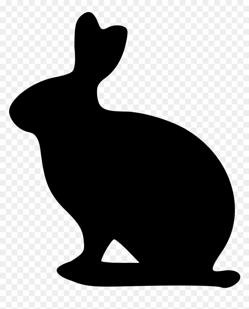 Easter Bunny Silhouette Png Download - Rabbit Silhouette Art Transparent, Png Download - bunny silhouette png