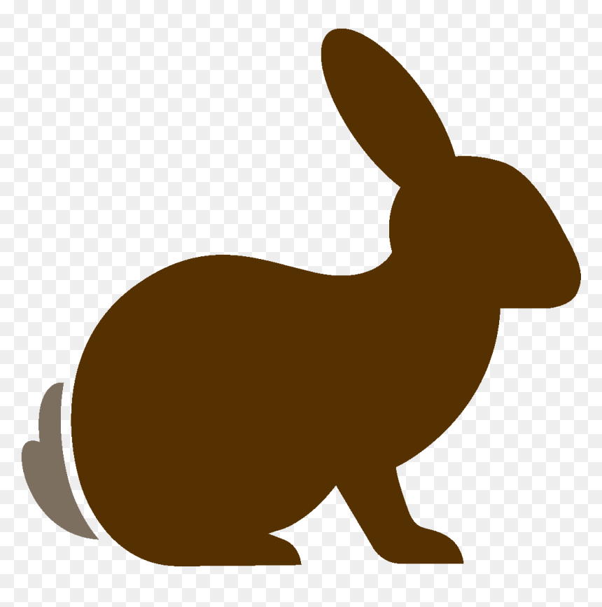 Bunny Silhouette Png - Domestic Rabbit, Transparent Png - bunny silhouette png