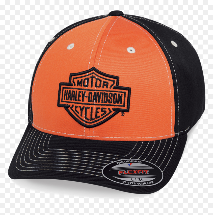 Transparent Firefighter Silhouette Png - Harley Davidson Cap Orange, Png Download - baseball silhouette png