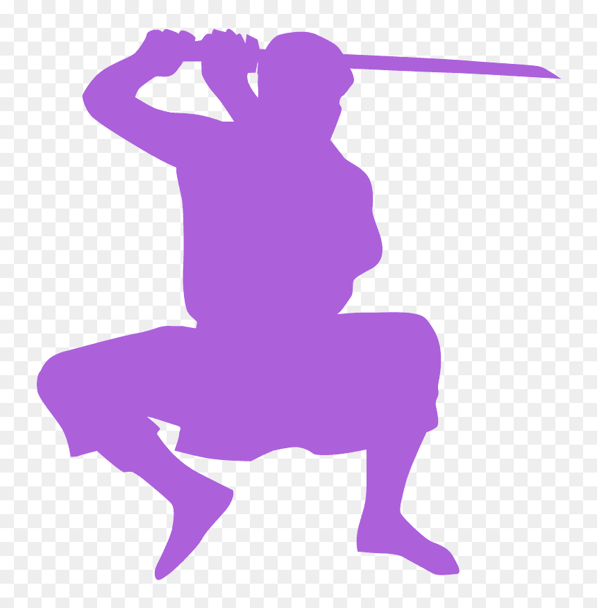 Silhouette, HD Png Download - ninja silhouette png