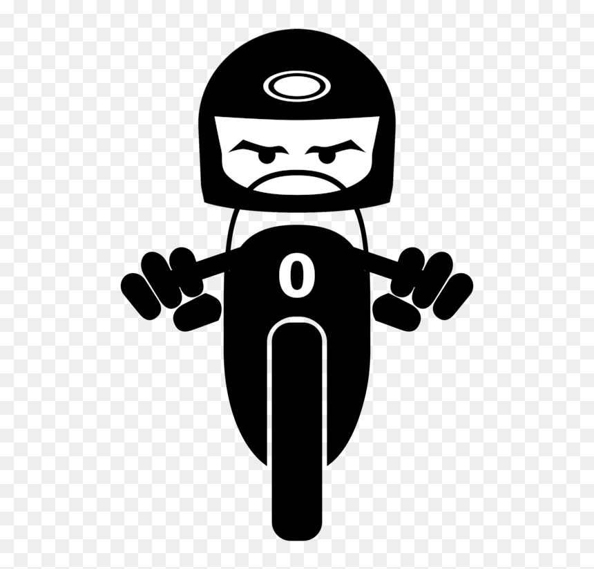 Transparent Racing Motorcycle Clipart Black And White - Motorcycle Racing Clip Art, HD Png Download - motorcycle silhouette png