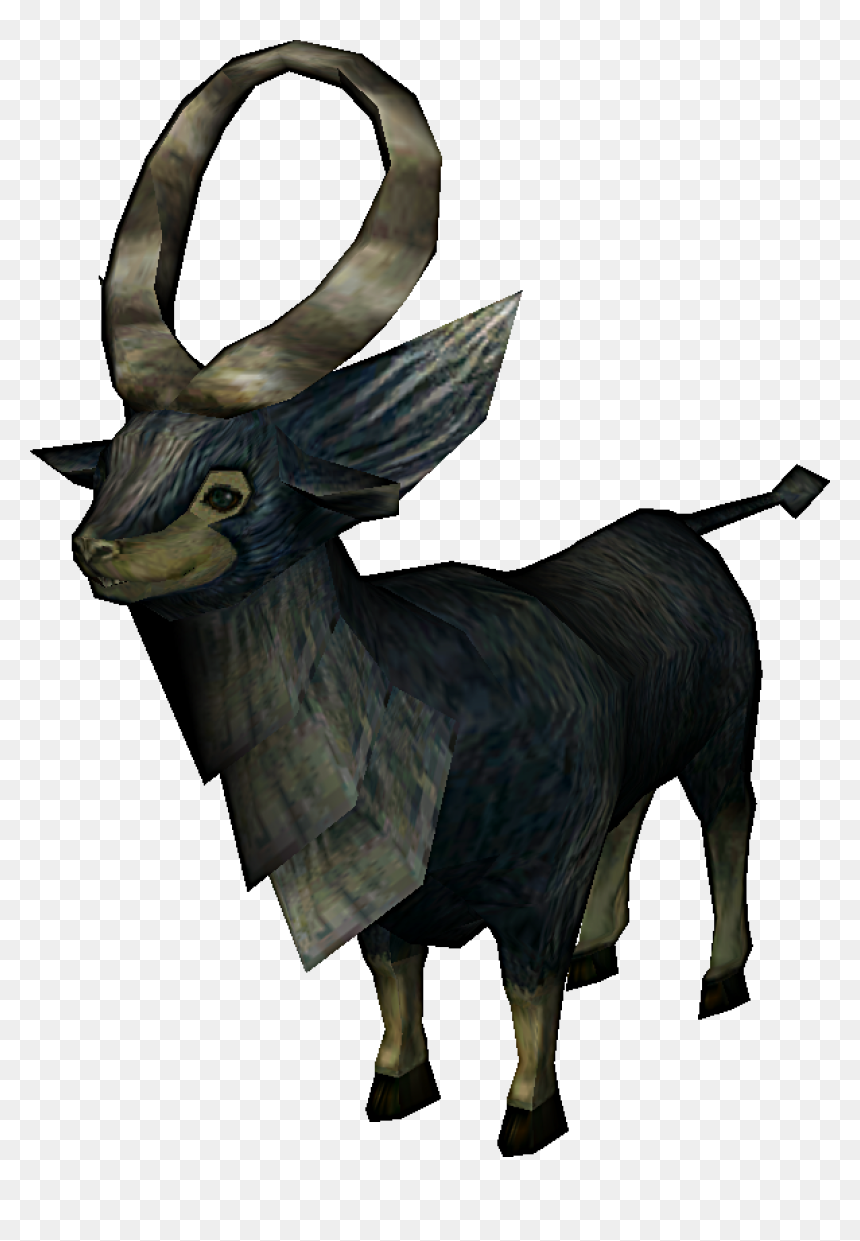 Tp Ordon Goat Model - Zelda Twilight Princess Goat, HD Png Download - goat horns png