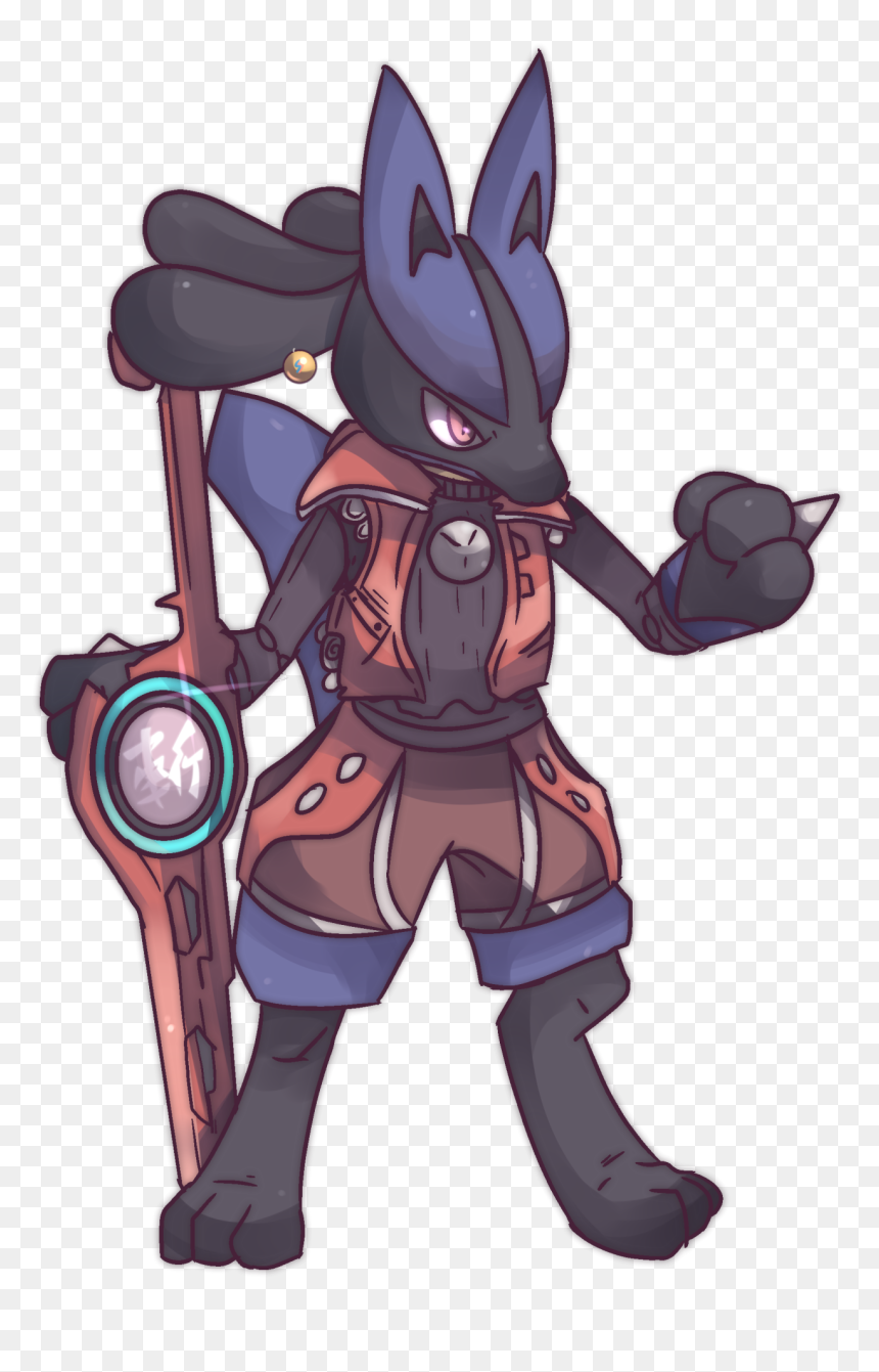 Pokémon X Xenoblade Custom Shulk-clad Lucario 157th - Xenoblade Chronincles Art, HD Png Download - shulk png
