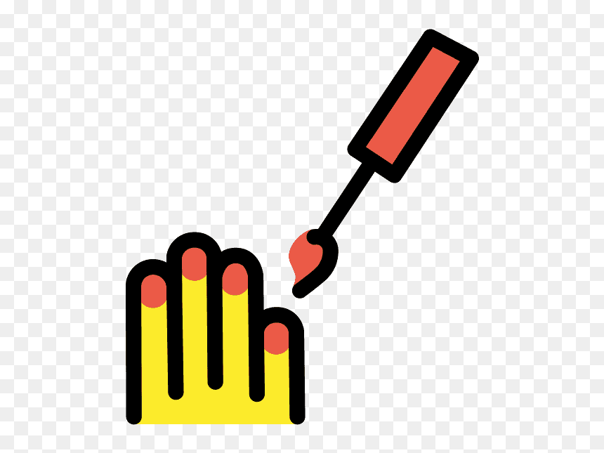 Nail Polish Emoji Clipart - Nail Polish, HD Png Download - clap emoji png