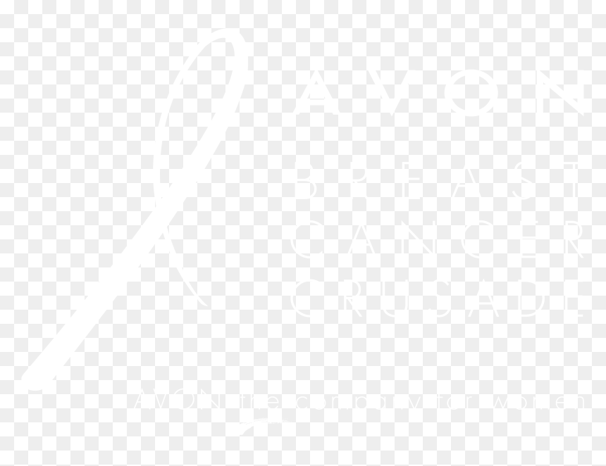 Avon Breast Cancer Crusade 02 Logo Black And White - Johns Hopkins Logo White, HD Png Download - breast cancer logo png