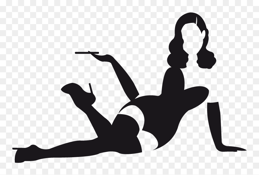 Pin Up Photography Png - Silhouette Pin Up Png, Transparent Png - photographer silhouette png