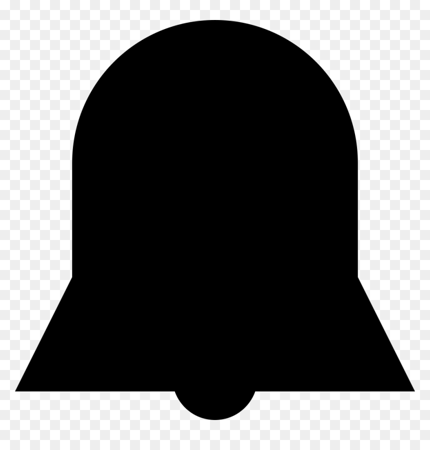 Bell Silhouette Black Shape Interface Symbol Of Alarm - Baseball Cap, HD Png Download - baseball silhouette png