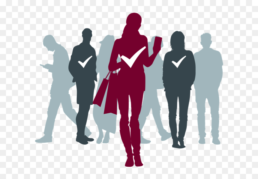 Silhouette, HD Png Download - audience silhouette png