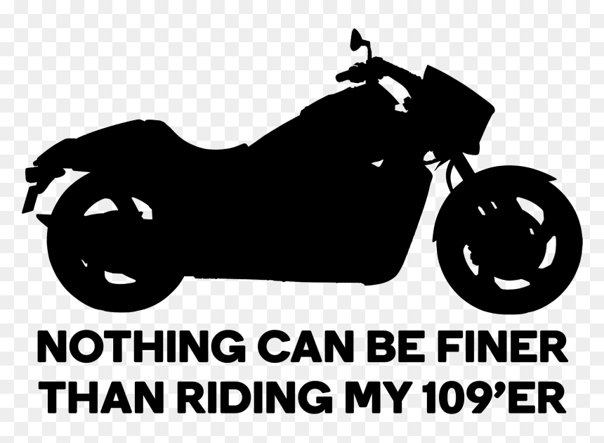 M109r Boulevard Silhouette Decal Picture - Stickers M109r, HD Png Download - motorcycle silhouette png