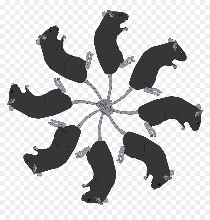 Illustration, HD Png Download - rat silhouette png