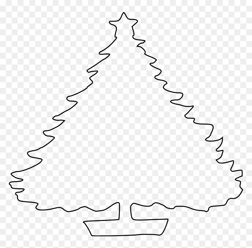 Christmas Tree, HD Png Download - christmas tree silhouette png