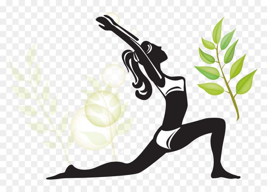 Yoga Asana Silhouette Lotus Position - Yoga, HD Png Download - yoga silhouette png
