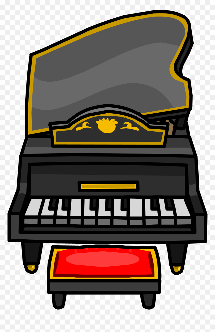 Club Penguin Wiki - Piano Sprite, HD Png Download - grand piano png
