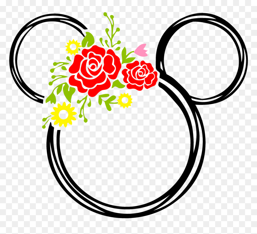 Decal Mickey Mouse Vinyl, HD Png Download - mickey silhouette png