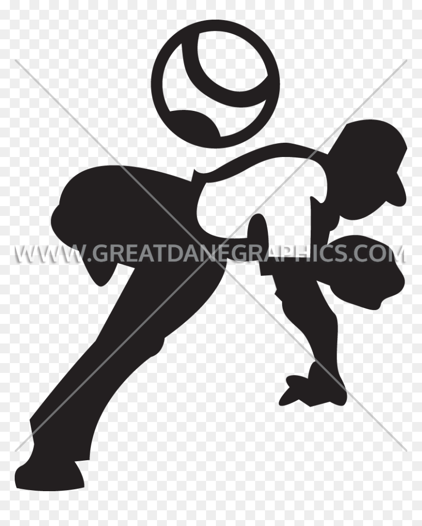 Illustration, HD Png Download - baseball silhouette png