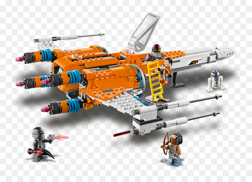 Lego Star Wars Poe Dameron"s X-wing Fighter, HD Png Download - poe dameron png