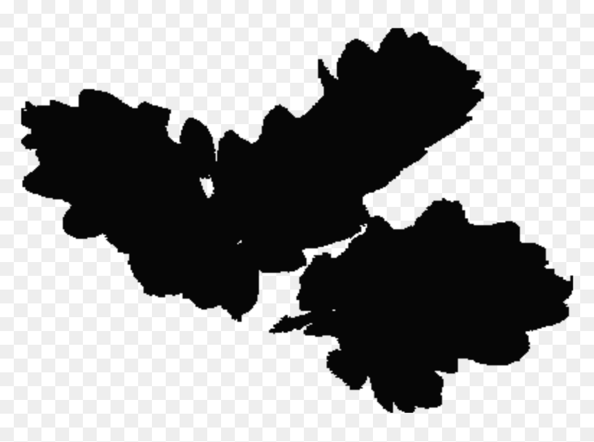 Ireland Leaf Silhouette 2 Clip Arts - Silhouette, HD Png Download - leaf silhouette png