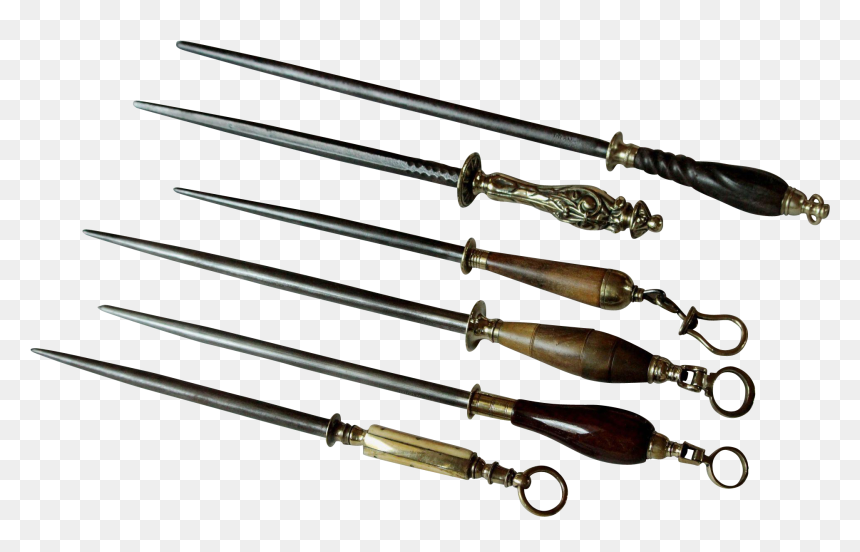 Cast Steel, Butcher Knife, Knife Sharpening, Knives, - Antique Steel Knife Sharpener, HD Png Download - butcher knife png