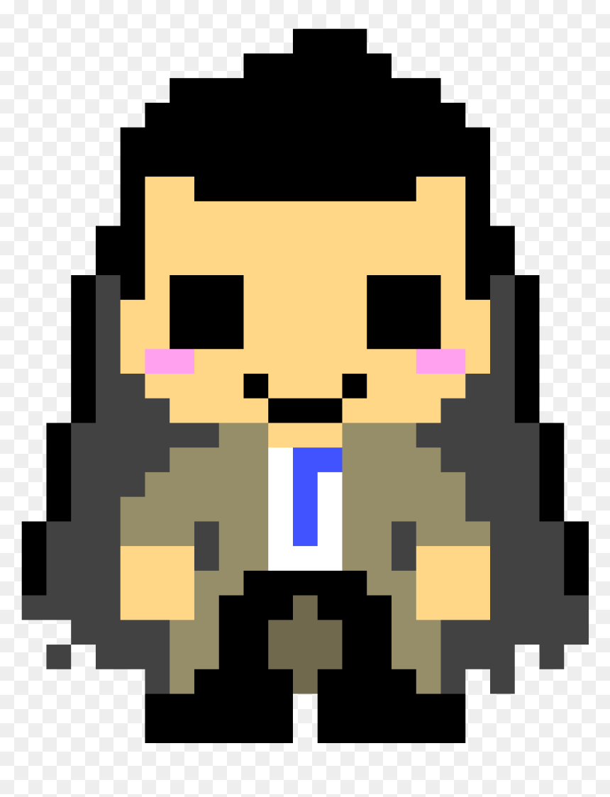 Red Hulk Pixel Art, HD Png Download - castiel png