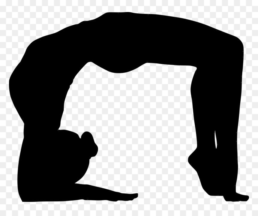 Acrobat Silhouette, HD Png Download - yoga silhouette png