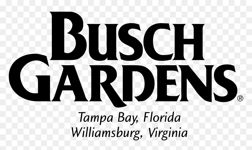 Busch Gardens Logo Black And White, HD Png Download - anheuser busch logo png