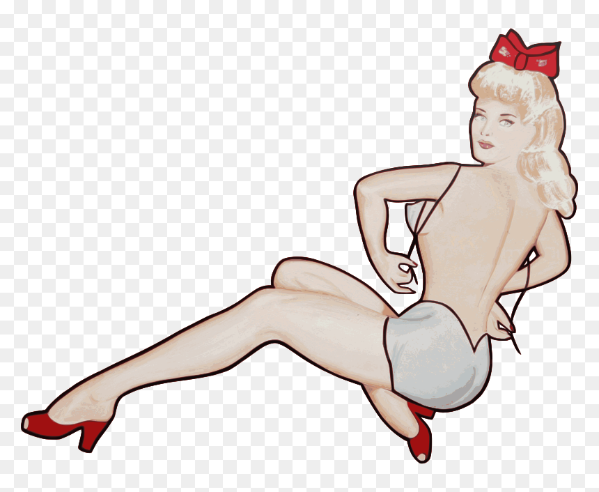 Pin-up Girl - Free Pin Up Clipart, HD Png Download - pin up png