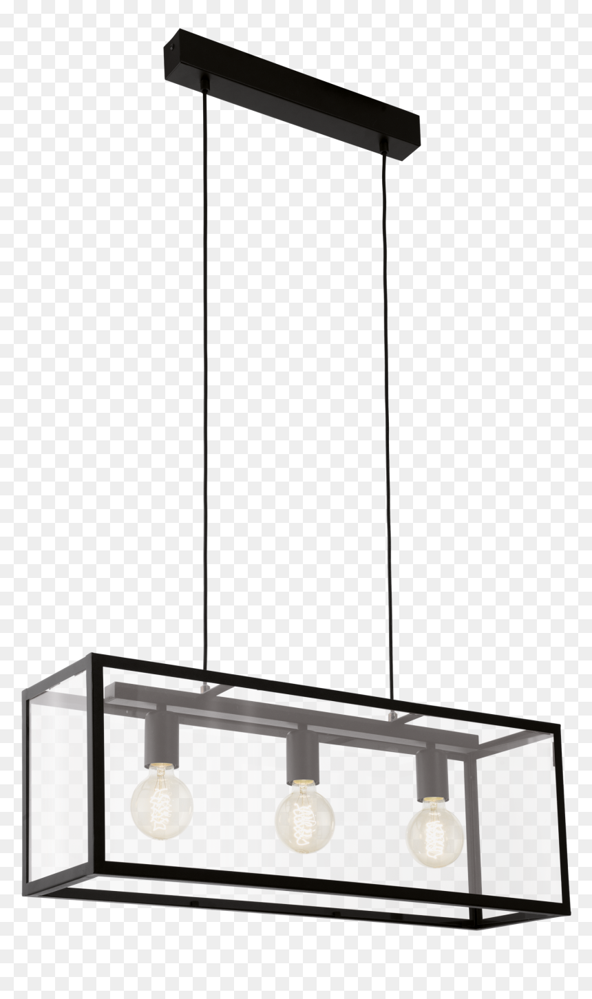 Charterhouse 3 Light Box Frame And Glass Panel Pendant", HD Png Download - glass panel png