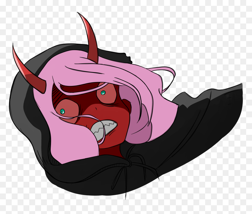Zero Transparent Oni - Zero Two, HD Png Download - zero two png