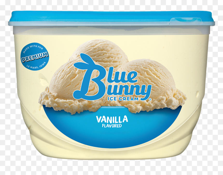 Blue Bunny Natural Vanilla Ice Cream , Png Download - Blue Bunny Ice Cream Mint, Transparent Png - vanilla ice cream png