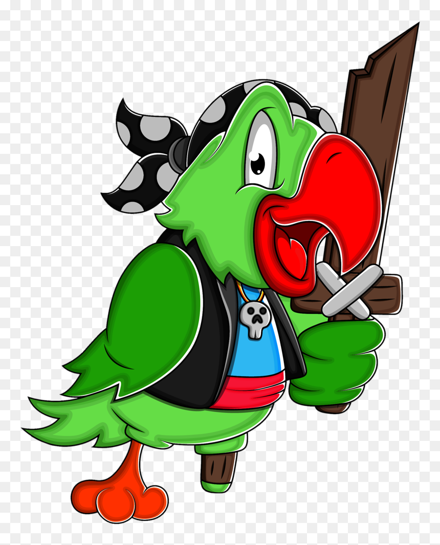 Pirata Pinterest Clip Art - Clip Art, HD Png Download - pirate parrot png