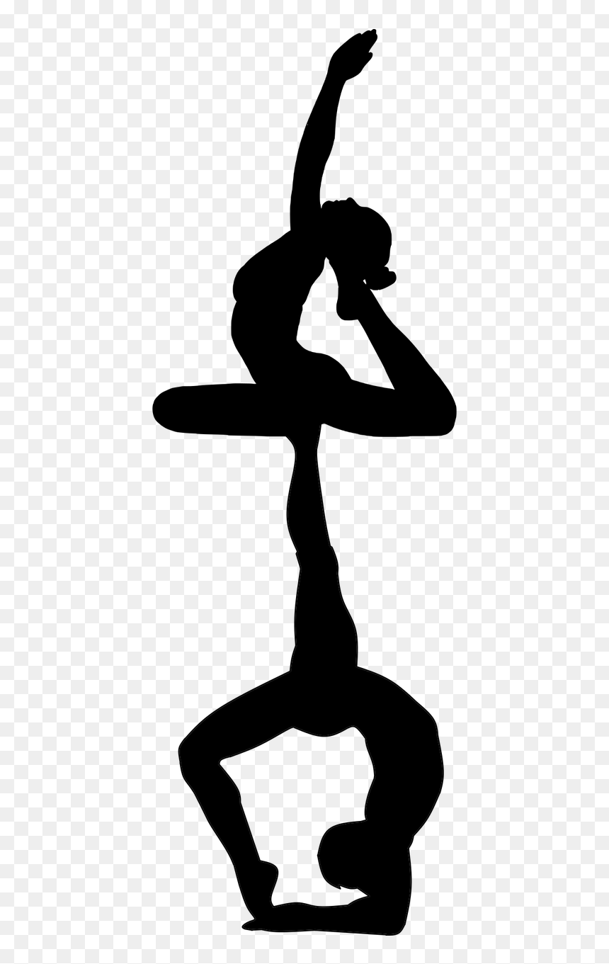 Posturas De Yoga Png, Transparent Png - yoga silhouette png