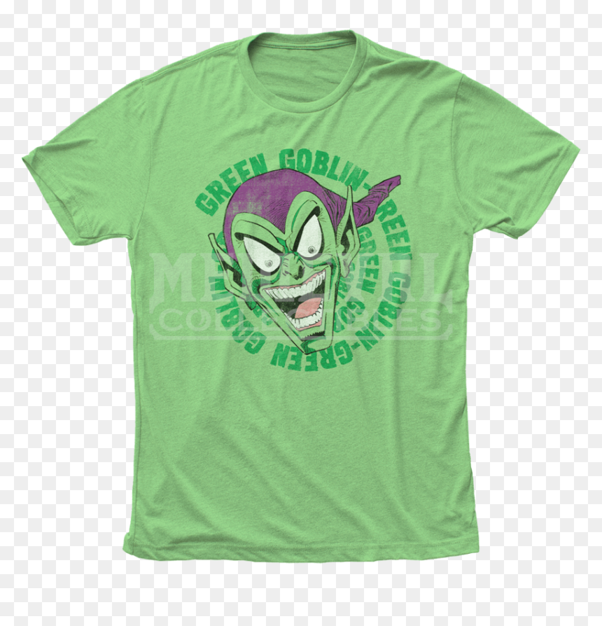 Green Goblin Laughing T-shirt - Active Shirt, HD Png Download - green goblin png