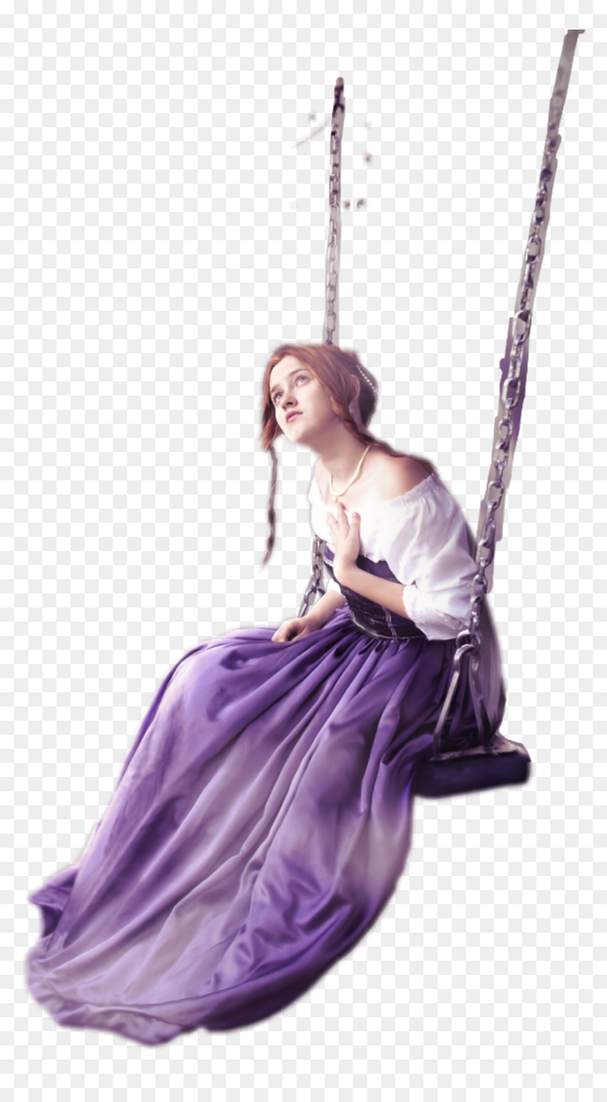 Swing Woman Png, Transparent Png - swing png