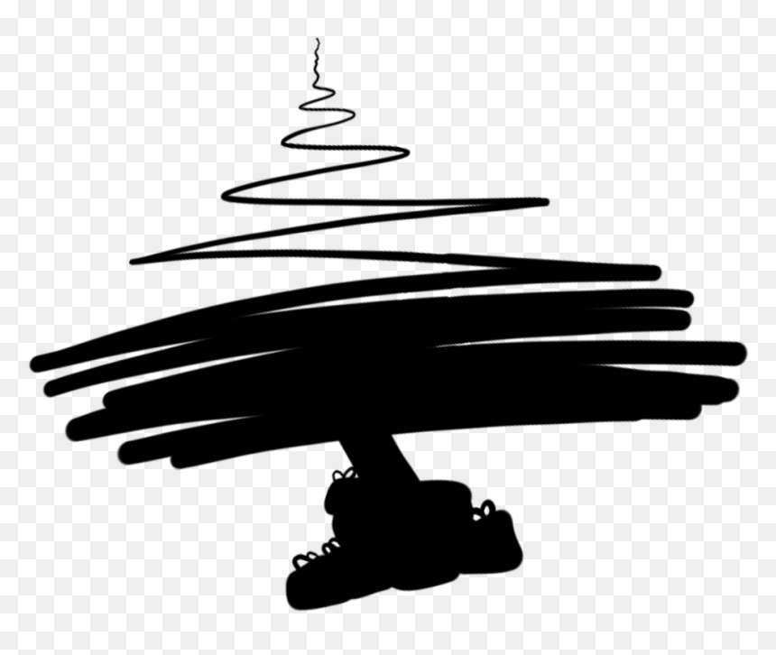 Christmastree Silhouette By Crystalcalluna - Illustration, HD Png Download - christmas tree silhouette png