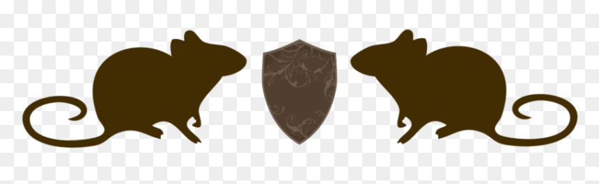 Thingamabib - Mouse, HD Png Download - rat silhouette png