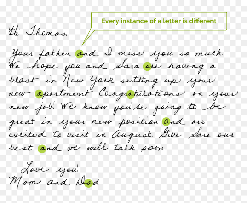Digital Handwriting Sample - Handwriting Io Sample, HD Png Download - handwriting png