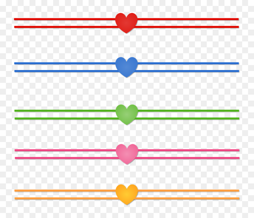 Transparent Heart Line Png - Faixa Png, Png Download - heart line png