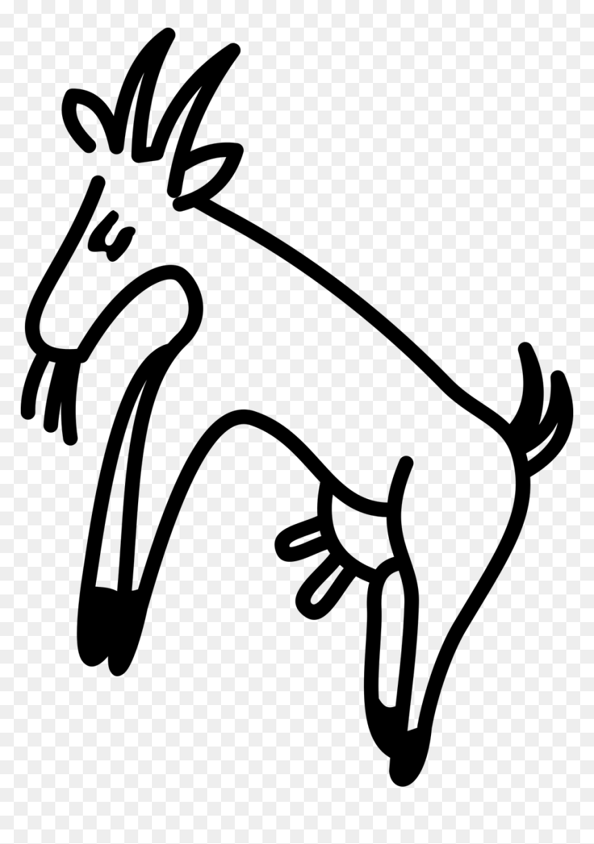 Goat Animal Animal Breeding Free Photo - Goat, HD Png Download - goat horns png