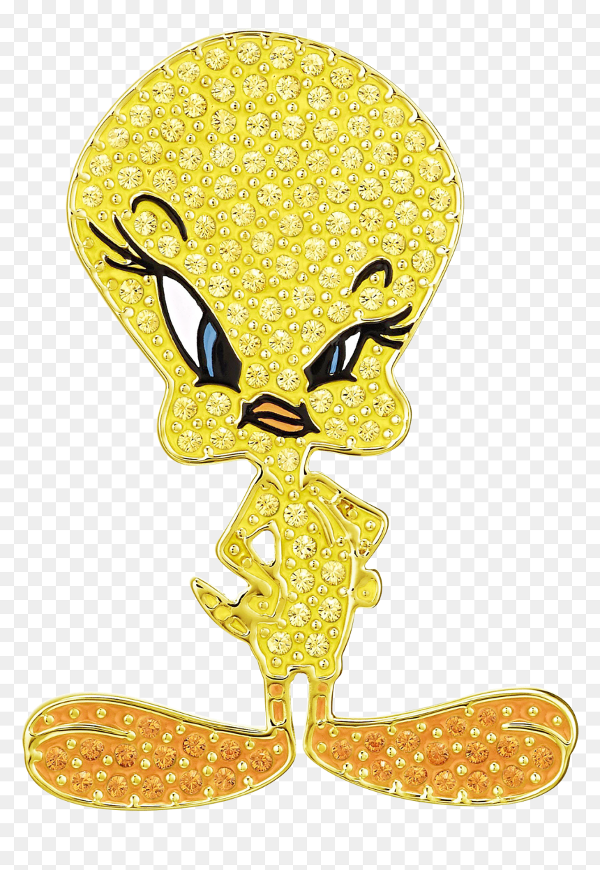 Looney Tunes Tweety Tie Pin, Yellow, Gold-tone Plated - Looney Tunes, HD Png Download - snake tongue png