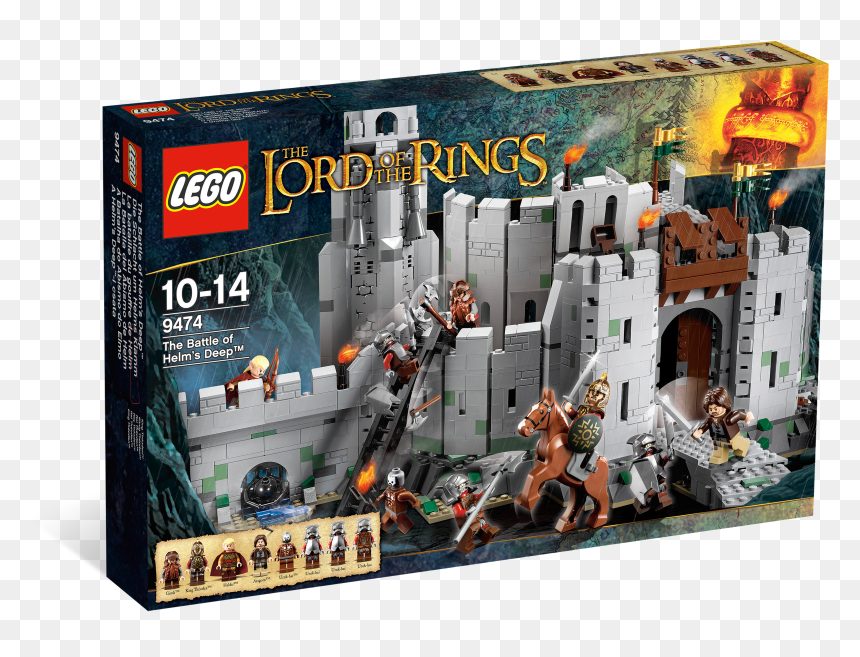 9474 Alt1 - Helm's Deep Lego Set, HD Png Download - lord of the rings png