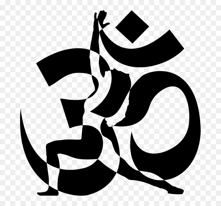 Black And White Yoga, HD Png Download - yoga silhouette png