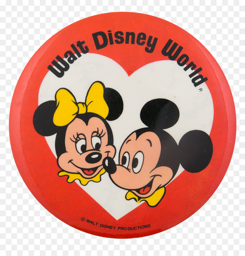 Walt Disney World Minnie And Mickey Entertainment Button - Disney World Sticker Png, Transparent Png - disney world png